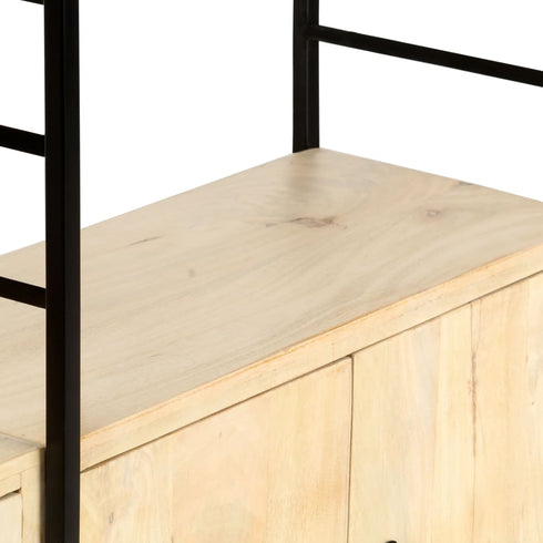 Rustika Rowe -  4Tier Bookcase 124x30x180 cm Solid Mango Wood